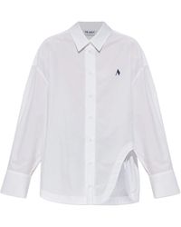 The Attico - Logo Cotton Shirt - Lyst