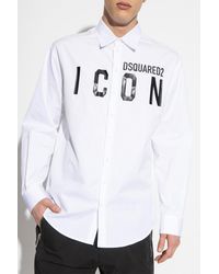 DSquared² - Overhemden Wit - Lyst