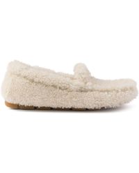 Prada - Shearling-Fahrerschuhe - Lyst