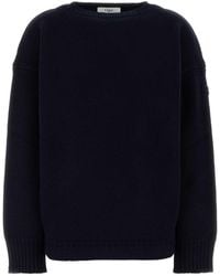 Chloé - Dark Wool Blend Sweater - Lyst