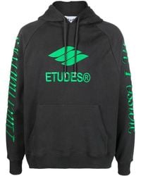 Etudes Studio - Racing Eco Logo-Embroidered Hoodie - Lyst