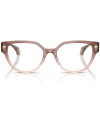 Versace - Bril Ve3394 D 5435 Bruin Gradiënt Roze/transparant Dames - Lyst