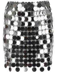 Rabanne - Maxi Sequins Mini Skirt - Lyst