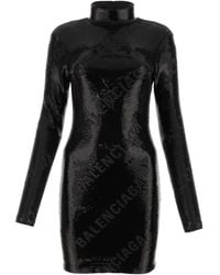 Balenciaga - Sequins Mini Dress - Lyst