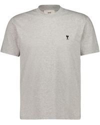 Ami Paris - Ami Parijs Ami De Coeur Katoenen T-shirt - Lyst