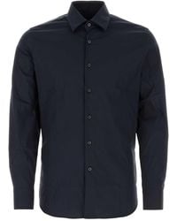 Prada - Stretch Poplin Shirt - Lyst