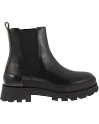 Michael Kors - Rowan Leather Chelsea Boot avec logo - Lyst