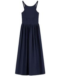 Emporio Armani - Cotton Long Dress - Lyst