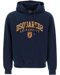 DSquared² - 'universität' Cool Fit Hoodie - Lyst