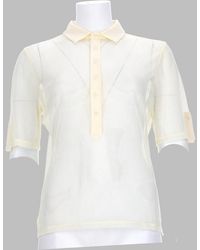 Paloma Wool - Sheer Polo Shirt With Button Placket - Lyst