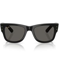 Ray-Ban - Sonnenbrille Rb0840 S 6826 J5 Mega Wayfarer X Asap Rocky Schwarz/Dunkelgrau Unisex - Lyst