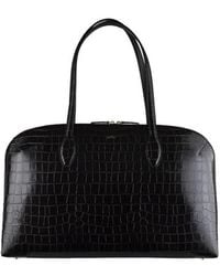 TOTEME - Croco-Embossed Zip-Up Tote Bag - Lyst