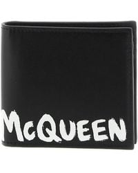 Alexander McQueen - 'mcqueen Graffiti' Bi Fold Wallet - Lyst