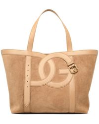 Dolce & Gabbana - Dolce & Gabbana 'Shopping Dg Belt' Suede Bag - Lyst