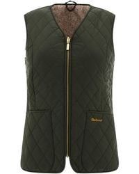 Barbour - Gewatteerde Bodywarmer Met Diamantpatroon - Lyst