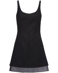 Prada - Vestido Esmaltado Con Logo Triangular - Lyst