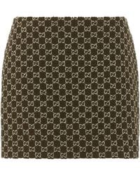 Gucci - Gg Bouclé Skirt - Lyst