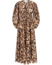 Zimmermann - 'ascension Tie Billow Maxi' Jurk - Lyst