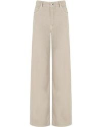 Weekend by Maxmara - Medina Sabbia Wide Leg Jeans - Lyst
