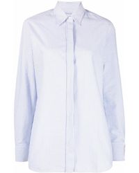 Golden Goose - Golden W's Boyfriend Shirt Striped Oxford Cotton - Lyst