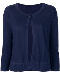 LA ROSE - One Button Cardigan - Lyst