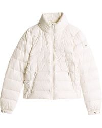 Tommy Hilfiger - Leichte Down -Jacke in glänzendem Stoff - Lyst