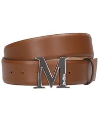 Max Mara - Riemen Leer Bruin - Lyst