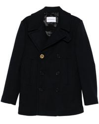 Givenchy - Double-Breasted Pea Coat - Lyst