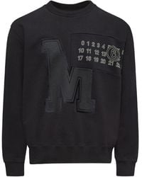 MM6 by Maison Margiela - Sweater Met Logopatch - Lyst