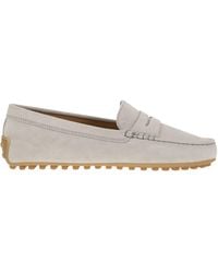 Tod's - City Gommino Suede Loafer - Lyst