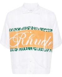Rhude - Camisa Con Logo Estampado - Lyst