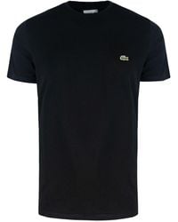 Lacoste - T Shirt Pima Nera - Lyst