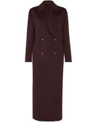 Brunello Cucinelli - Doppelreihiger Mantel - Lyst