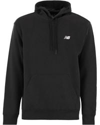 New Balance - Essentials Hoodie With Logo - Lyst
