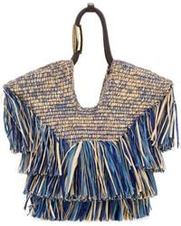 Zimmermann - Raffia Mini Goldentime Shopping Handbag - Lyst