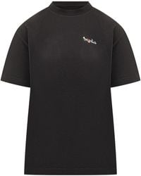 Off-White c/o Virgil Abloh - Arrow Glass Flower Cotton Logo T-Shirt - Lyst