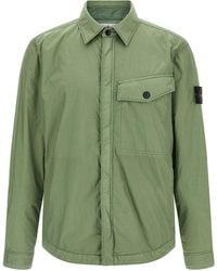 Stone Island - 'Kleidungsstück gefärbt Crinkle Reps NY' Jacke - Lyst
