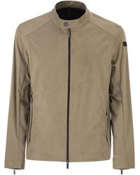 Rrd - Chaqueta biker técnica elástica con efecto ante - Lyst