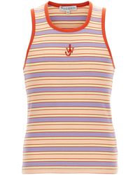 JW Anderson - Logo Ribbed Tank Top - Lyst