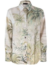 Liu Jo - Camicia Con Stampa Tropicale - Lyst