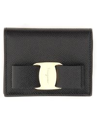 Ferragamo - Mini Wallet With Logo - Lyst
