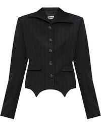 AVAVAV - Ze Had Een Zwart Gestreepte Blazer. - Lyst