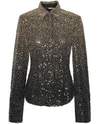 ROTATE BIRGER CHRISTENSEN - Shirt With Sequins - Lyst