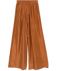 forte_forte - Silk Drawstring Trousers - Lyst