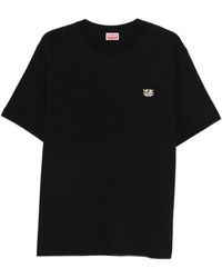 KENZO - Embroidered-Patch T-Shirt - Lyst