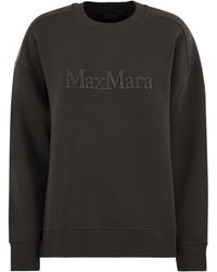 Max Mara - S Sweat-shirt de coton Max Mara Monza avec logo - Lyst