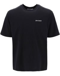Palm Angels - Jersey T-shirt Met Logoborduurwerk - Lyst