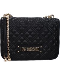 Love Moschino - Liebe Moschino -Umhängetaschen Frauen Polyurethan schwarz - Lyst