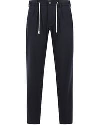 Eleventy - Wool Blend Trousers - Lyst