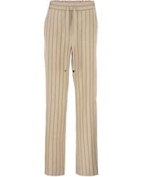 Antonelli - Pinstriped Slim-Fit Trousers - Lyst